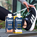 Sated Ready to Drink // Complete Keto Meal Shake // 18 Pack (Chocolate)