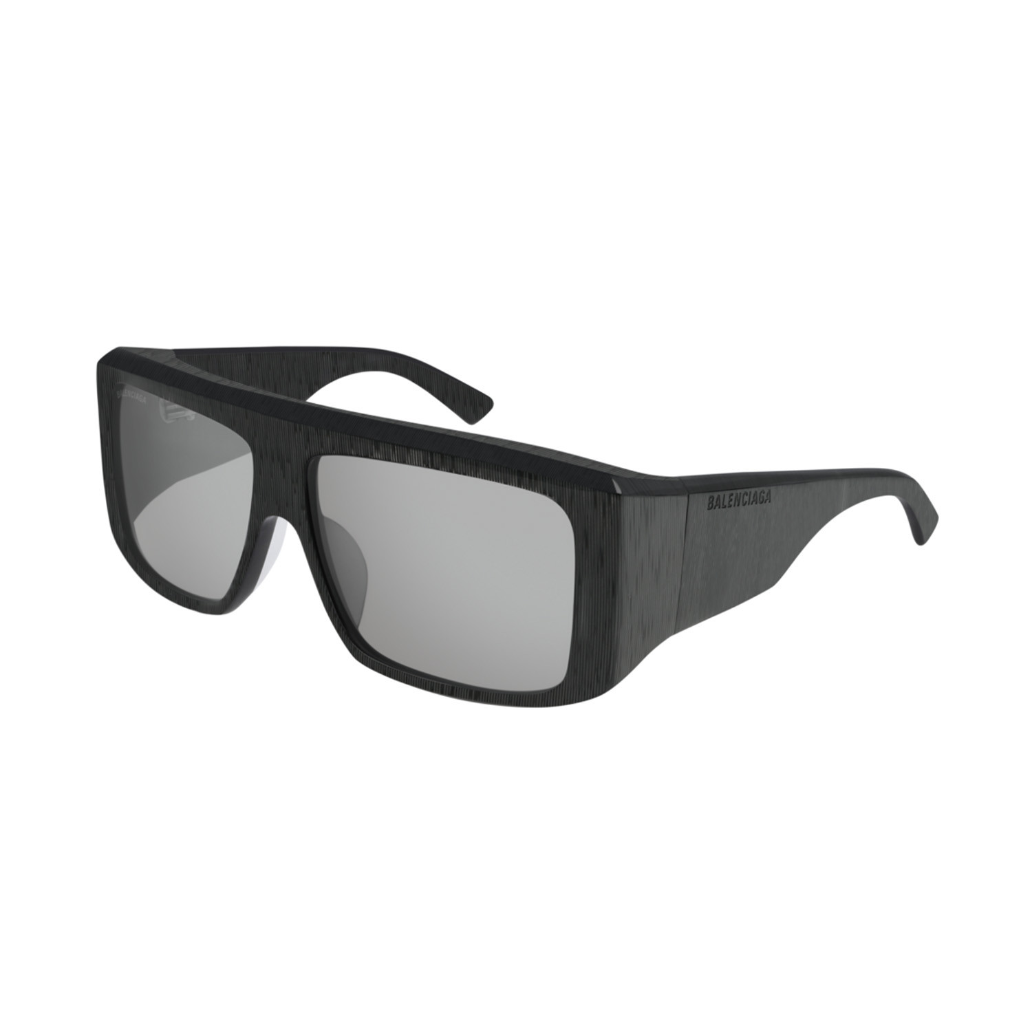 Unisex Oversize Rectangular Sunglasses // Black - Balenciaga - Touch of ...