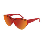 Unisex Circular Mask Sunglasses // Red