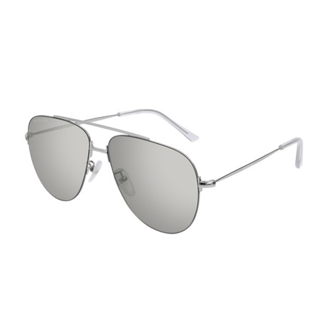 Unisex Pilot Sunglasses // Silver