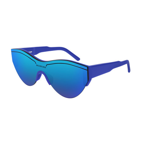 Unisex Circular Mask Sunglasses // Blue