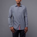 Gray Dress Shirt // Gray & White Pinstripe (5X)