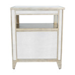 Cartesian Mirrored Chairside Table