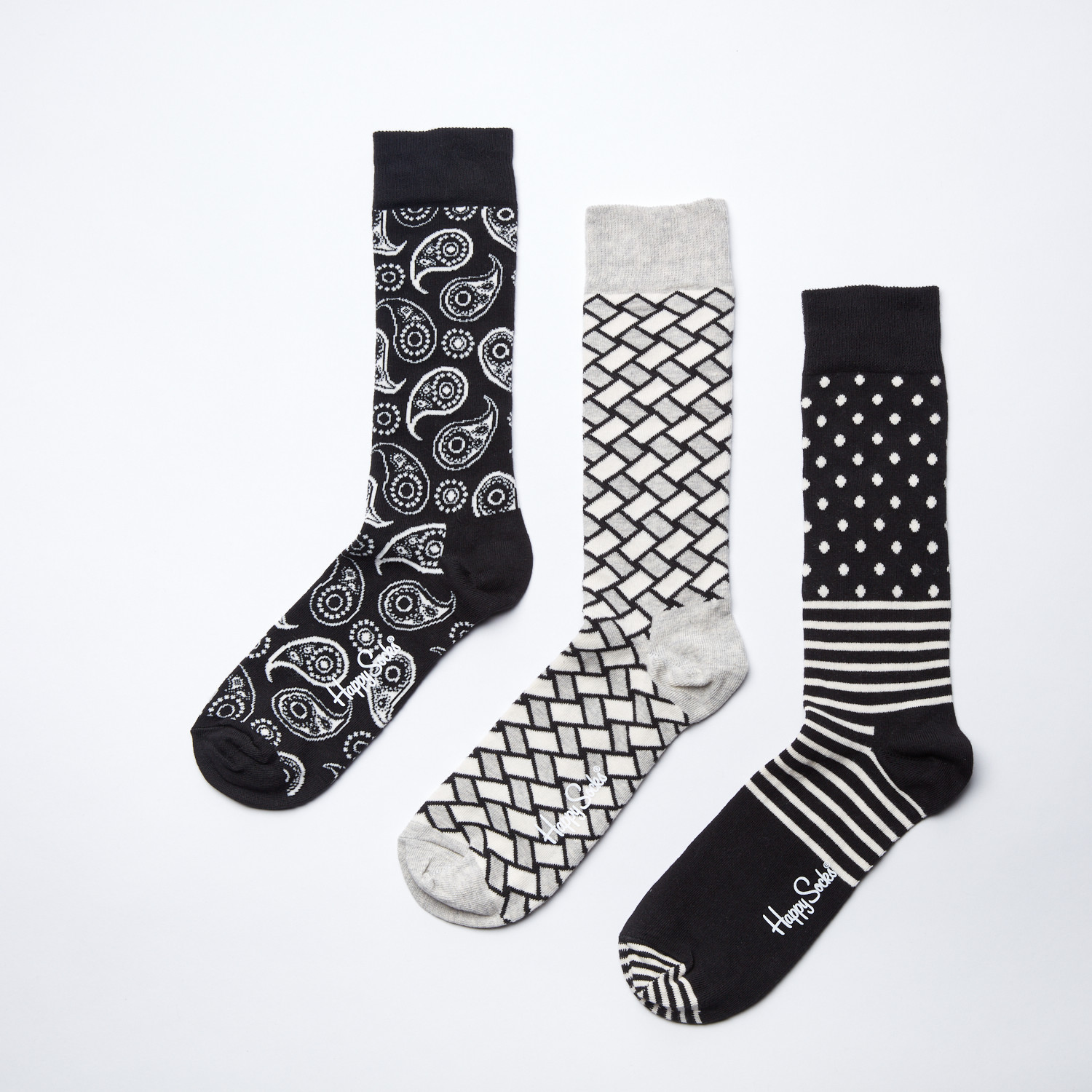 Socks Gift Box II // Black + White - Happy Socks - Touch of Modern