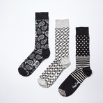 Socks Gift Box II // Black + White