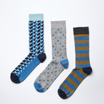 Stripe Socks Gift Box I // Pack of 3