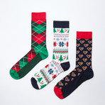 Argyle Socks Gift Box I // Pack of 3