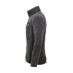 Full Zip Pieced Fleece Jacket // Anthracite (L)