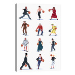 Everybody Plays Baketball // Elad Shagrir (12"W x 18"H x 0.75"D)