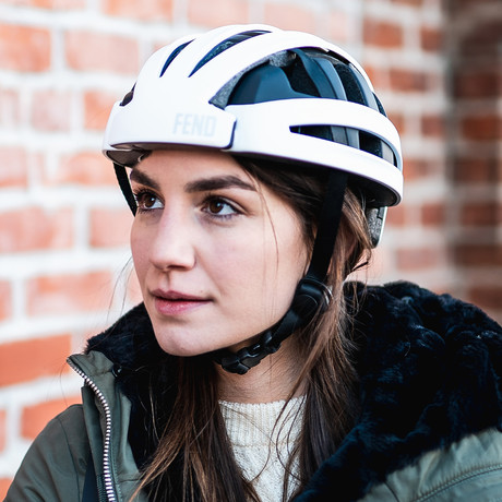 FEND Foldable Helmet // Matte White (Small)