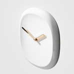 O'Clock Ceramic Wall Clock (Gold)