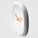 O'Clock Ceramic Wall Clock (Gold)