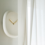 O'Clock Ceramic Wall Clock (Gold)