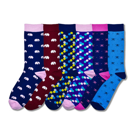 Bundle 3 // 6 Pairs of Premium Bamboo Socks // Multicolor