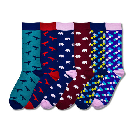 Bundle 1 // 6 Pairs of Premium Bamboo Socks // Multicolor