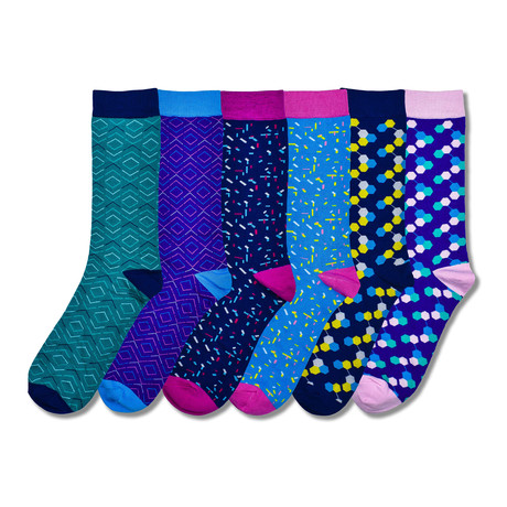 Bundle 2 // 6 Pairs of Premium Bamboo Socks // Multicolor