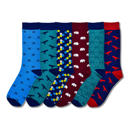 Bundle 5 // 6 Pairs of Premium Bamboo Socks // Multicolor