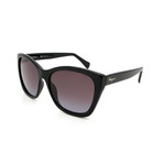 Unisex SF957S-001 Square Sunglasses // Black + Gray Gradient