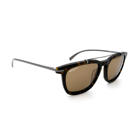 Men's Square Sunglasses // Matte Havana