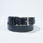 Croc Belt // Cobalt Blue (Size 30")
