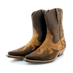 Brown Nubuck Cowboy Boots // Brown (US: 11)