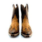 Brown Nubuck Cowboy Boots // Brown (US: 11)