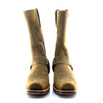 Green Nubuck Cowboy Boots // Green (US: 8)