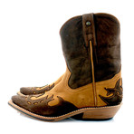 Brown Nubuck Cowboy Boots // Brown (US: 11)