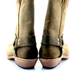 Green Nubuck Cowboy Boots // Green (US: 8)