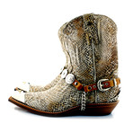 Snake Embossed Calf Skin Cowboy Boots // Snake (US: 8)