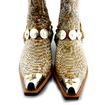 Snake Embossed Calf Skin Cowboy Boots // Snake (US: 8)