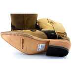 Nubuck + Brown Hairy Calf Cowboy Boots // Brown (US: 11)