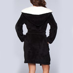 Cozy Robe // Black + White (Small/Medium)