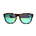 Men's Clark Sunglasses // Flecked Green Tortoise + Green Sol X