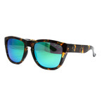 Men's Clark Sunglasses // Flecked Green Tortoise + Green Sol X