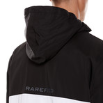 Rarefied Quarter Zip Hoodie // Black + Gray (S)