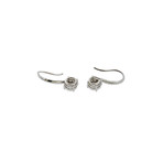 Memoire 18k White Gold Diamond Drop Earrings VIII