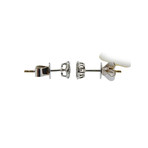 Memoire 18k White Gold Diamond Stud Earrings II