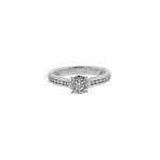 Memoire 18k White Gold Engagement Ring III // Ring Size: 7