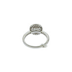 Memoire 18k White Gold Engagement Ring IV// Ring Size: 7.25