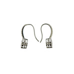 Memoire 18k White Gold Diamond Drop Earrings VIII