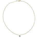 Memoire 18k Two-Tone Gold Diamond Pendant Necklace