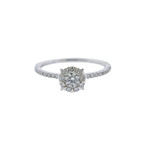 Memoire 18k White Gold Engagement Ring III // Ring Size: 7.25