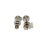 Memoire 18k White Gold Diamond Stud Earrings II
