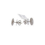 Memoire 18k White Gold Diamond Stud Earrings VII