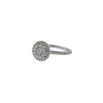 Memoire 18k White Gold Engagement Ring IV// Ring Size: 7.25
