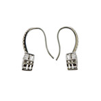 Memoire 18k White Gold Diamond Drop Earrings IX
