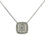 Memoire 18k White Gold Diamond Pendant Necklace III