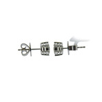 Memoire 18k White Gold Diamond Stud Earrings III
