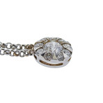 Memoire 18k White Gold Diamond Pendant Necklace V